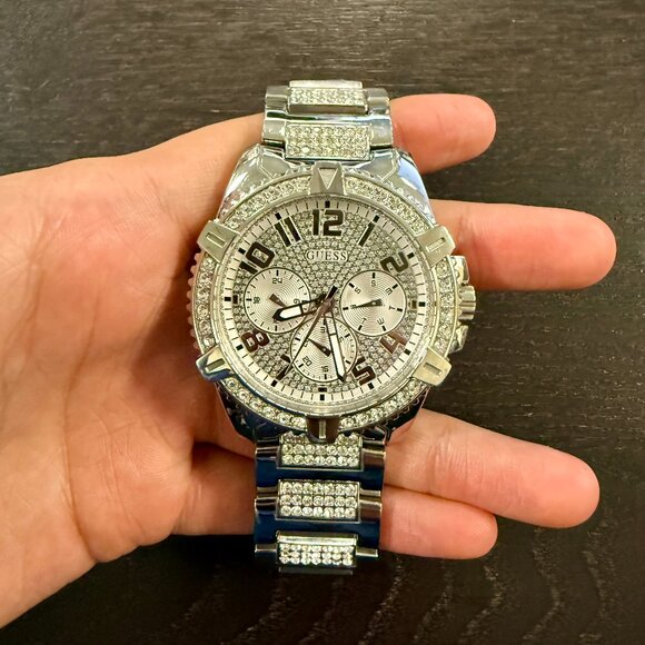 GUESS Men's Stainless Steel Bracelet Watch 50mm - Picture 2 of 5